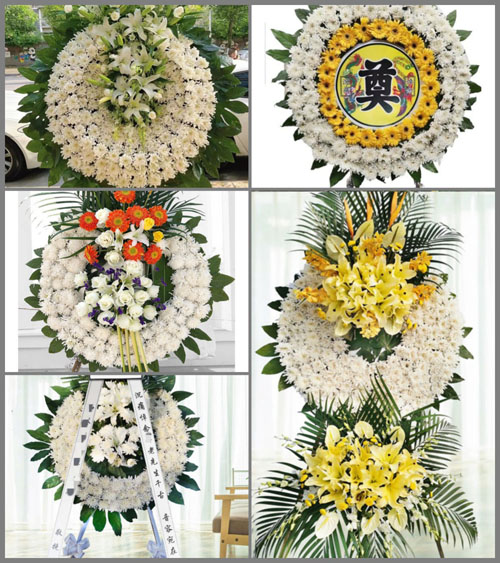 山东泰安岱岳区道朗镇李马村花圈速递